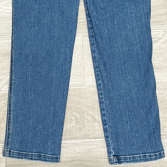 Spanx Ankle Straight Leg Jeans in Vintage Indigo Medium Wash Denim 20356Q - Picture 7 of 13